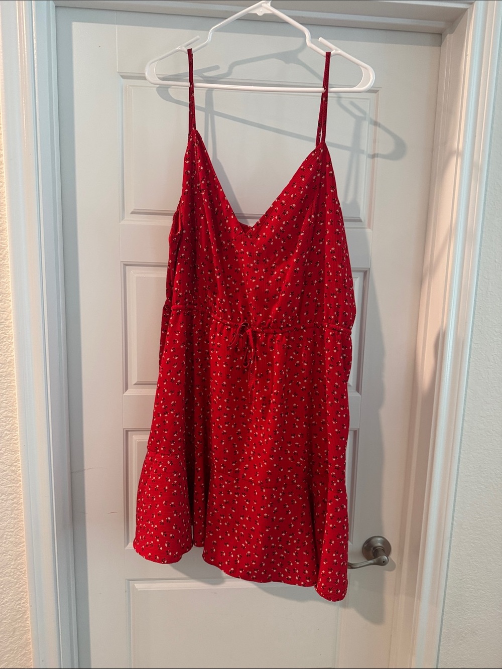 Showpo Red Floral Camisole Dress